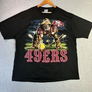 Vintage Mens XL San Francisco 49ers Liquid Blue Gold Miner Running Back Shirt